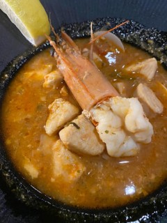 Fish soup, shrimp, edelfish, lemon, food, Free and Hanseatic City of Hamburg, Germany