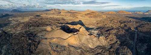 VolcÃ¡n de Las Nueces volcano, picturesque volcanic landscape with volcanic craters and lava fields