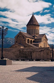 Svetitskhoveli, the main patriarchal cathedral of the Georgian Orthodox Church, erected in honor of