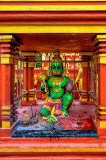 Sriramajayam Hindu Temple, Hanuman Statue, Nuwara, Sri Lanka