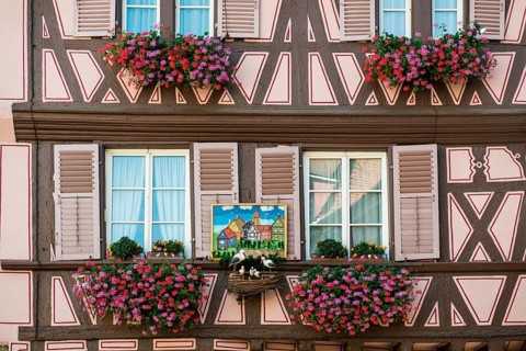 Timbered house, La Petite Venise, Krutenau district, Old Town, Colmar, Alsace, France