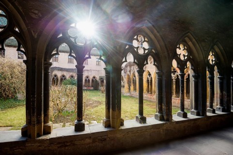Cloister, Unterlinden Museum, Musée Unterlinden, Colmar, Haut-Rhin Department, Alsace, France