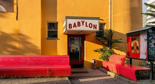 Kultkino Babylon am Rosa Luxemburg Platz, arthouse cinema opened in 1929, some of whose films are