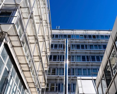 Architecture at the Technical University of Berlin on 17th June Street in Berlin Charlottenburg,