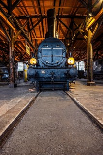 Legendary Austrian Southern Railway No. 415, pulled the court train of Empress Elisabeth, Sissi,
