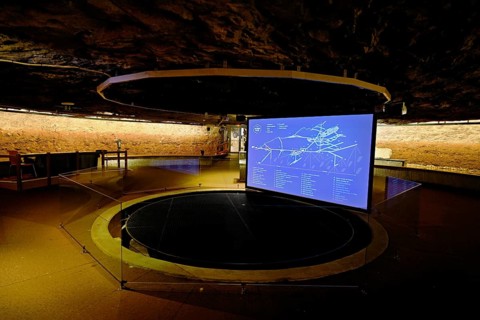 Demonstration room in the salt mine, Bex, Canton of Vaud, Switzerland