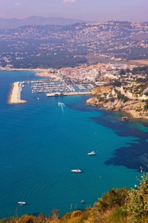 Top view, bay, Moraira, Costa Blanca, Spain