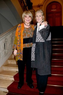 Judy Winter and Marika Ullrich at the eighth GÃ–TZ GEORGE PRIZE ceremony at the