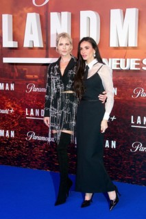 Demi Moore, Ali Larter (cast), LANDMAN, red carpet for the European premiere of the 2nd season of