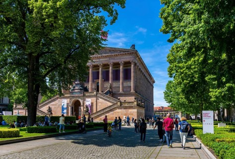 The Old National Gallery on Museum Island, Berlin, Germany