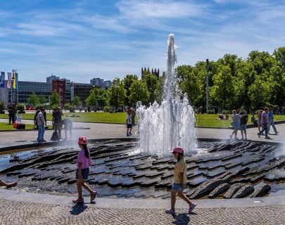 The fountain in the Lustgarten, Berlin, Germany