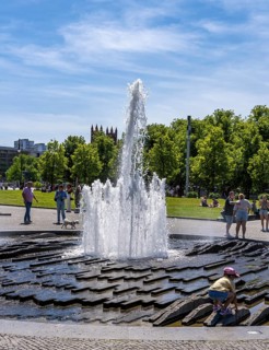 The fountain in the Lustgarten, Berlin, Germany
