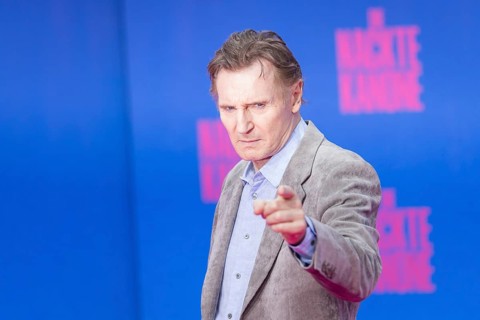Liam Neeson at the film premiere of The Naked Gun at the UCI Luxe East Side Gallery, Berlin, 24.07