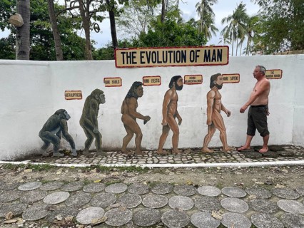 Evolution of anatomically modern man (Homo sapiens), parody, satire, funny, humour, evolution