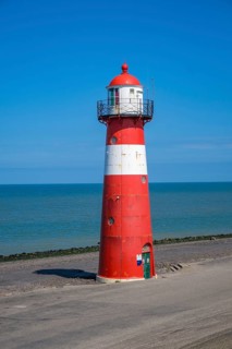 Westkapelle, Zeeland, Netherlands - Lighthouse Westkapelle, lighthouse 't Lage Licht. The