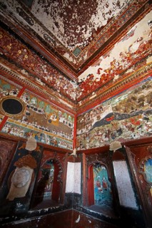 Wall paintings in the Garh Palace or Rajput Palace, Bundi, Rajasthan, India