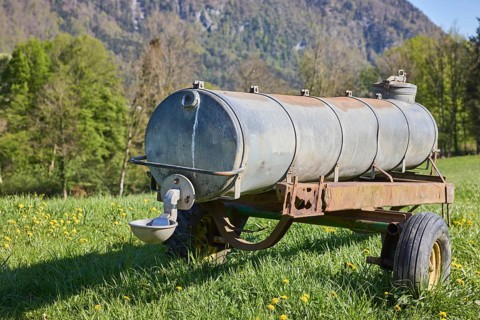 Cattle trough, agricultural equipment, cultural landscape, agriculture, mountain landscape,