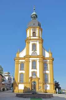 Baroque Kreuzkirche, Suhl, Franconia, Thuringia, Germany
