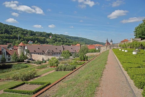 Townscape with powder tower, Thuringian State Office for Land Management and Geoinformation, St