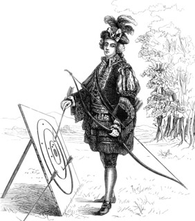 Scottish nobleman, allegedly Lord Elcho, in the uniform of the Royal Archer Guard of Scotland,
