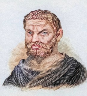 Thales of Miletus (born probably around 624/23 BC in Miletus, died between 548 and 544 BC) was a