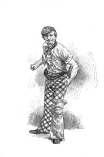 Types of small crooks, dodgy person, Pülcher, from Vienna around 1880, thug type, Historical,