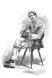 Types of small crooks, dodgy person, Pülcher, from Vienna around 1880, Musician, Historical,