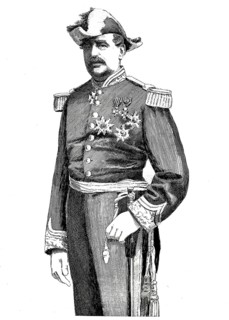 General Stoefs, supreme commander of the Brussels Civil Guard, 19th century, Belgium, Historical,