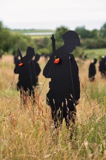 Installation, Standing with Giants, honours the victims of the fallen British soldiers by