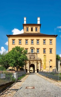 Gatehouse, Museum Zeitzer Schloss Moritzburg, early baroque style, Zeitz, Saxony-Anhalt, Germany