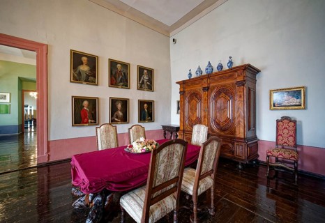 A living room of the duke, Museum Zeitzer Schloss Moritzburg, early baroque style, interior, Zeitz,