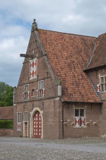 Raesfeld moated castle, part of the outer bailey, Academy of Crafts, Raesfeld, Münsterland, North