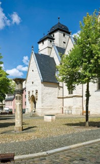 Memorial column for Oskar Brüsewitz, pastor who self-immolated in 1976 in protest against the