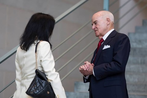 Katherina Reiche (CDU, Federal Minister for Economic Affairs and Energy) and Henry Kravis (co-owner