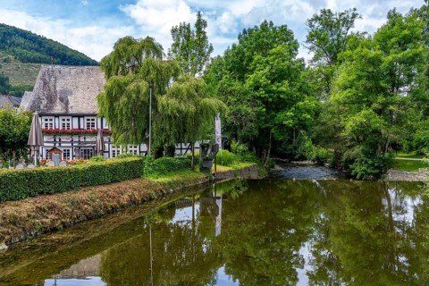 Saalhausen, Lennestadt, on the Sauerlandring cycle path, an 84 km long circular cycle path between