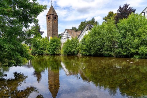 Saalhausen, Lennestadt, on the Sauerlandring cycle path, an 84 km long circular cycle path between