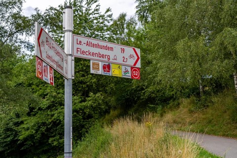 Sauerlandring cycle path, an 84 km long circular cycle path between the towns of Finnentrop,