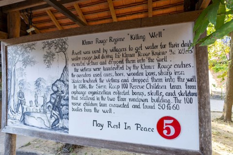 Memorial to the victims of the Khmer Rouge regime, Wat Thmei, Siem Reap, Cambodia