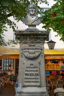 Monument to Franz Sales Wocheler, 1778 to 1848, was a priest and founder of the Leopold-Sophien