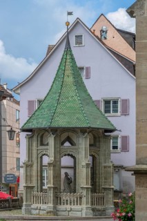 Mount of Olives at the Minster around 1500, restored in 2015, St Nicholas, Überlingen,