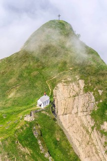 Chapel on Mount Pilatus in the Swiss Alps in Pilatus, Switzerland