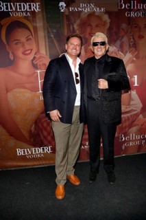 Adriano Heß and Heino at the exclusive terrace opening of Casa Bellucci in Berlin on 16 July 2025