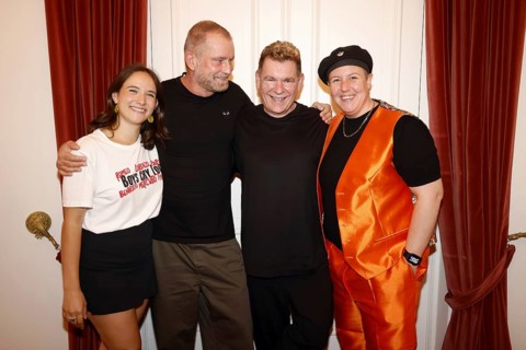 Celina das Santos, Ulf Leo Sommer, Peter Plate and Steffi Irmen at the show - Gemeinsam Bunt - das