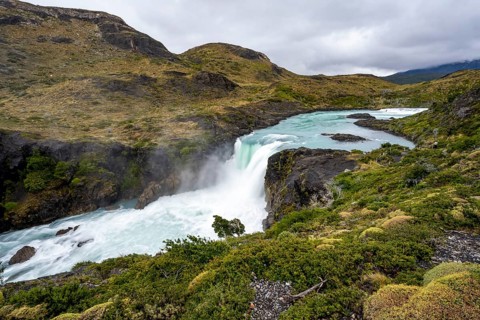 Salto Grande waterfall, Torres del Paine National Park, Chile