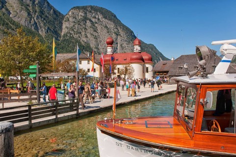 St. Bartholomä am Königssee, mountain lake in the municipality of Schönau am Königssee, district of