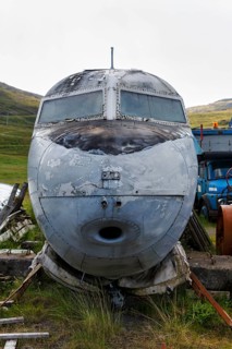 Icelandic Folk and Aviation Museum Hnjotur, Egill Olafsson Museum with United States Navy aircraft