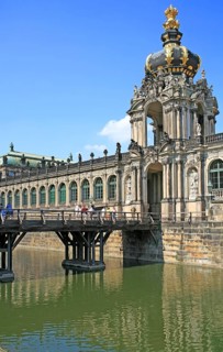 Partial view, Building, Dresden Zwinger, Baroque architecture, Dresden, Germany