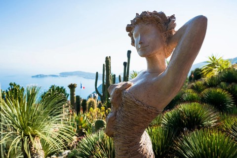 Jardin Exotique, Èze, Cote d'Azur, Alpes-Maritimes, Provence-Alpes-Cote-d'Azur, South of France,