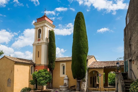 Picturesque village, Haut de Cagnes, Cagnes-sur-Mer, Provence Alpes Côte d'Azur, South of France,