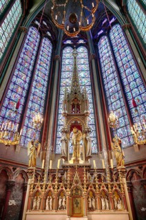 Interior view, altar, Chapel of the Blessed Sacrament, Chapelle du Saint-Sacrement, Saint-Augustin